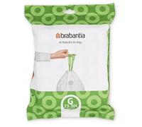 Brabantia Bin Liners Size G 23-30 L 40-Bags Extra-Strong Easy Transport Tie Tape