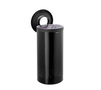 Brabantia Black Plastic & Stainless Steel Medium Laundry Bin, 35L