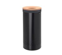 Brabantia Black Steel Laundry Bin 35L Ventilated Hamper Removable Bag Basket NEW