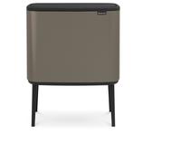 Brabantia Bo Touch Bin 11 + 23L - Platinum, Grey