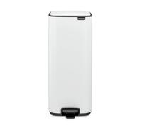 Brabantia Pedal Bin Bo 30L, Soft-Closing, Removable Plastic Inner Bucket, White