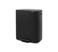 Brabantia Bo 60L Single Compartment Pedal Bin - Matt Black (211362)