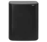 Brabantia Bo Touch Bin 60L - Matt Black, Black