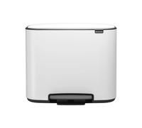 Brabantia 3 x 11L Bo Pedal Bin - White, White