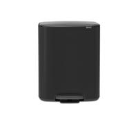 Brabantia Bo Step-On Pedal Trash Can - 2 x 8 Gal Inner Buckets (Matt B