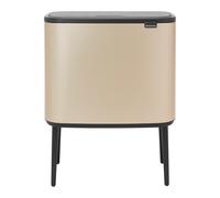 Brabantia Bo touch bin 11+23 litre Metallic Gold