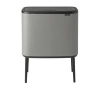 Brabantia Bo touch bin 11+23 litre Mineral concrete grey