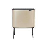 Brabantia Bo touch bin 11+23 litre Metallic Gold