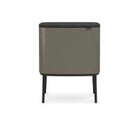 Brabantia Bo Touch Bin - 3 x 11L Inner Buckets (Platinum) Waste/Recycling Kitchen Bin - Soft-touch