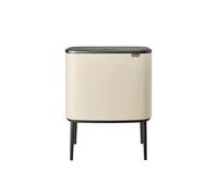 Brabantia Bo Touch Bin - 3 x 11L Inner Buckets - (Soft Beige) Waste/Recycling Kitchen Bin - Soft-touch