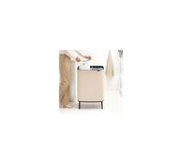 Brabantia Bo Touch Bin Hi, 2 x 30L - Soft Beige, Cream