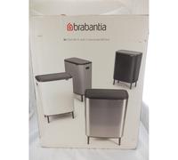 Brabantia Bo Touch Bin Hi, 60 Litres, Matt Black,Dented