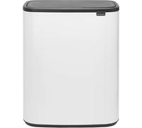 Brabantia Bo Touch Bin Recycling 2 x 30L 2 Inner Buckets (2x30L) White