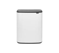 Brabantia Bo Touch Bin Recycling 2 x 30L 2 Inner Buckets (2x30L) White