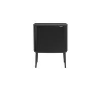 Brabantia Bo Touch Bin with Plastic Buckets, 11 L and 23 L-Matt Black, Steel, 2 Inner