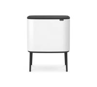 Brabantia Bo Touch Bin - 36L Inner Bucket (White) Waste Kitchen Bin - Soft-touch
