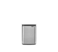 Brabantia - Bo Waste Bin 4L - Small & Stylish Rubbish Bin - Easy Open and Soft Closing Lid - Hygienic & Space Efficient - Wall Mountable - for Bathroom, Toilet, Bedroom - Matt Steel FPP