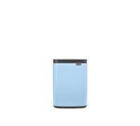 Brabantia - Bo Waste Bin 4L - Small & Stylish Rubbish Bin - Easy Open and Soft Closing Lid - Hygienic & Space Efficient - Wall Mountable - for Bathroom, Toilet, Bedroom - Dreamy Blue