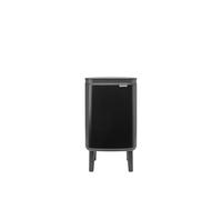 Brabantia - Bo Waste Bin Hi 4L with Soft Close Lid, Removable Inner Bucket, and Transport Grip - Ideal for Bathroom, Bedroom, and Home Office - Matt Black