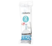 Brabantia Bin Liners 30L Pack of 20 White Tie Tape Drawstring