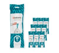 Brabantia Bin Liners PerfectFit 137884 – Thick Tie-Tape Drawstring Trash Bags 5 L (200, White)