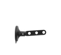 Brabantia Clothes Hook with Suction Cup - Black | Airer Hook for Windows, Tiles, Mirrors | Compact Laundry Hanger Holds 3 Hangers, Up to 2kg | Ideal for Bathrooms or Small Spaces