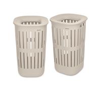 Brabantia Collect-It 55L Set of 2 Laundry Basket - Beige