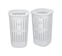 Brabantia Collect-It 55L Set of 2 Laundry Basket - White