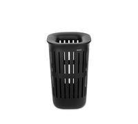Brabantia Collect-It Laundry Basket 55L (Black), Set of 2, Laundry Hamper for Kitchens and Utility Rooms, Storage Basket for Clothing, Towels and Bedding