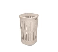 Brabantia Collect-It Laundry Basket 55L (Soft Beige), Set of 2, Laundry Hamper for Kitchens and Utility Rooms, Storage Basket for Clothing, Towels and Bedding