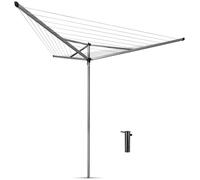 Brabantia Essential 30m 3 Arm Rotary Airer with Ground Tube