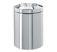 Brabantia Flameguard Waste Paper Bin, 7 L - Brilliant Steel