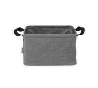 Brabantia - Foldable Laundry Basket 35L - Water Resistant Hamper for Wet & Dry Laundry - Storage Basket for Clothes and Linen - Soft Handles - Garment Washing - Home Accessory - Pepper Black