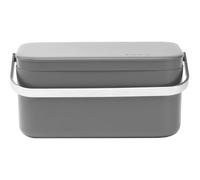 Brabantia 117541 Food Waste Caddy, Dark Grey, 12.7 x 22.1 x 10.7 cm