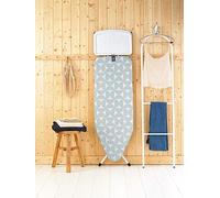 Brabantia Fresh Breeze Large Ironing Board (C), Steam Unit, White Frame Mint
