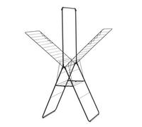 Brabantia Hangon Black Foldable Laundry Airer, 25M - With Hanging Rod