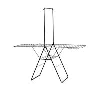 Brabantia HangOn Drying Rack 25m with rod - Matt Black, Black