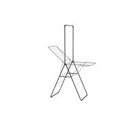 Brabantia HangOn Drying Rack 20m + Rod - Matt Black | XXL Clothes Drying Space | Adjustable Wings & Hanger Rod | Foldable Indoor Airer | 99 x 7 x 66cm