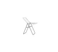 Brabantia HangOn Laundry Drying Rack (20m / Matt Black) Compact, Foldaway, Adjustable Indoor Stainless Steel Clothes Horse