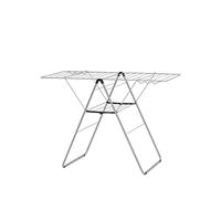 Brabantia HangOn Laundry Drying Rack (20m / Metallic Grey) Compact, Foldaway, Adjustable Indoor Stainless Steel Clothes Horse