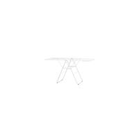 Brabantia HangOn Laundry Drying Rack (25m / Fresh White) Compact, Foldaway, Adjustable Indoor Stainless Steel Clothes Horse