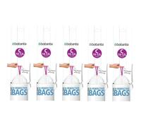 Brabantia Heavy Duty Perfect Fit Bin Liners (5 Packs of 20) 10-12 Litre