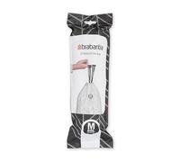 Brabantia IdealFit Bin Liners (Size M/60 Litre) Ideal Quality Thick Plastic Trash Bags with Tie Tape Drawstring Handles (10 Bags)