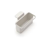 Brabantia In-Sink Organiser Caddy with Suction Cups & Drainage Holes (Light Grey) Easy-Fix Kitchen Tidy Holder for Sponges, Cloths & Washing Up Brushes (12.7x17.1x10.6cm)