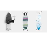 Brabantia Ironing Board B, 124x38cm, Sir - Spring Bubbles, White