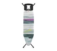 Brabantia - Ironing Board B - With Solid Steam Iron Rest - Adjustable in Height - Non-Slip Rubber Feet - Cotton Cover with Foam Layer - Foldable - Morning Breeze - 124x38 cm