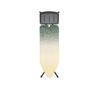 Brabantia - Ironing Board C - Extra Large Steam Unit Holder - Adjustable Height - Non-Slip Rubber Feet - 100% Fairtrade Cotton Cover with Foam Layer - Foldable XL Unit - New Dawn - Size C (124x45 cm)