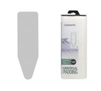 Brabantia Ironing Board Cover and Replacement Felt Pad Bundle, Size E - Metallised Silver