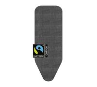 Brabantia Ironing Board Cover C 124x45 cm ? Denim Black | 100% Cotton Top Layer with 8mm Foam Padding for Size C Ironing Boards | Durable, Washable,