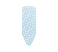 Brabantia Ironing Board Cover C 124x45 cm - Fresh Breeze | 100% Cotton Top Layer with 8mm Foam Padding for Size C Ironing Boards | Durable, Washable, and Easy to Install